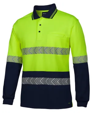 Hi Vis L/S Segmented Tape Polo 6HLST