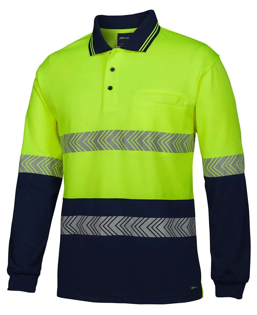 Hi Vis L/S Segmented Tape Polo 6HLST
