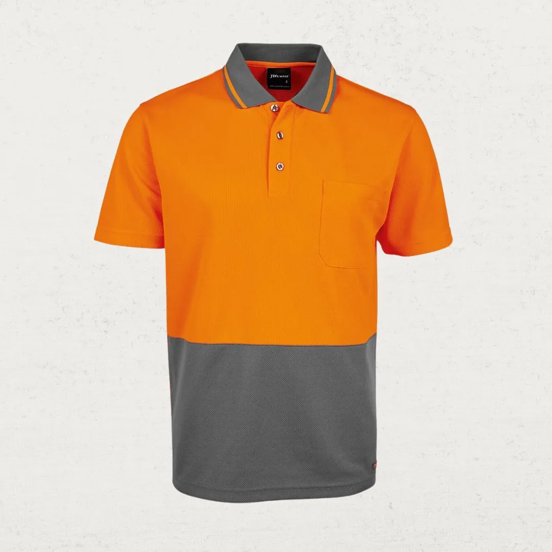 Hi Vis Non Cuff Traditional Polo