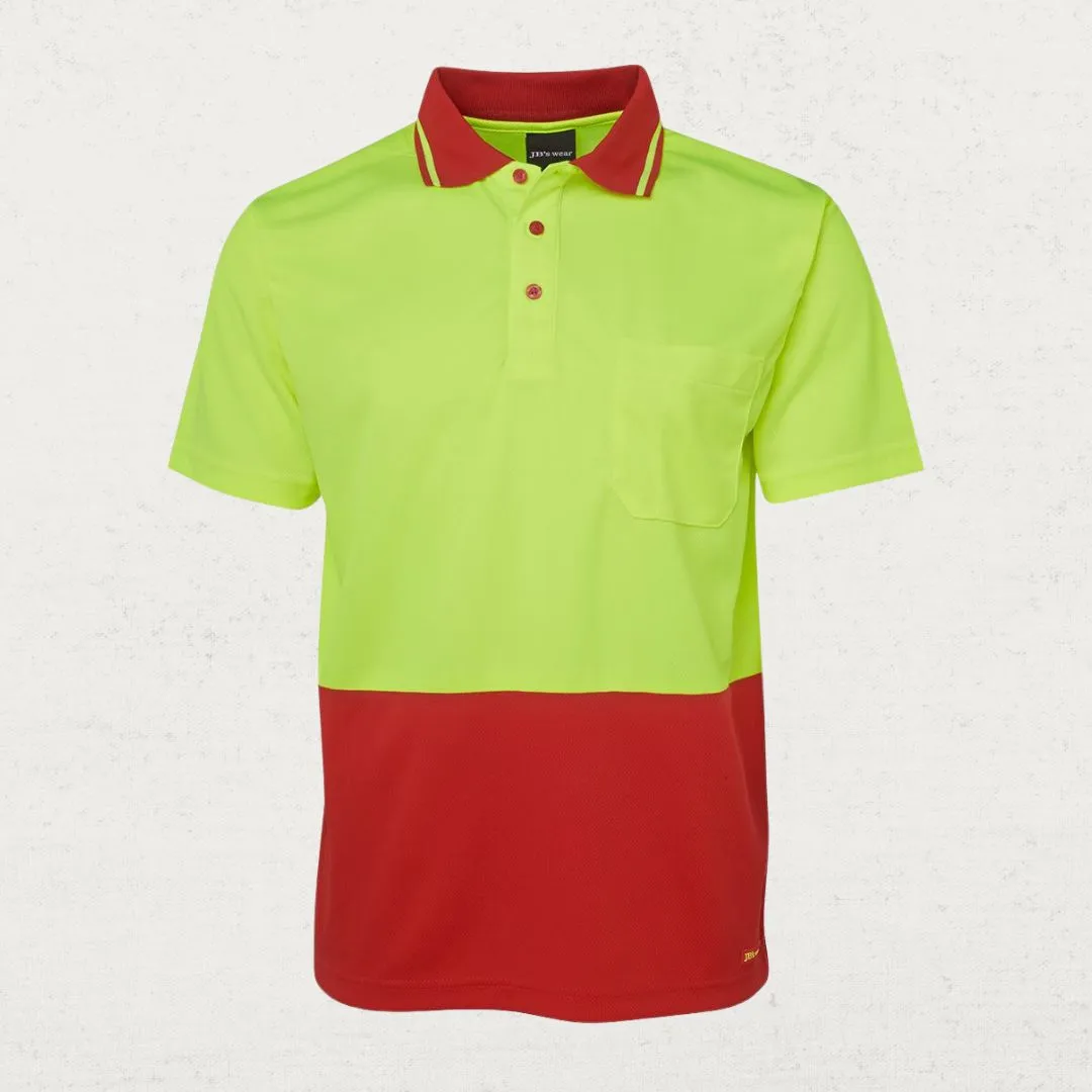 Hi Vis Non Cuff Traditional Polo