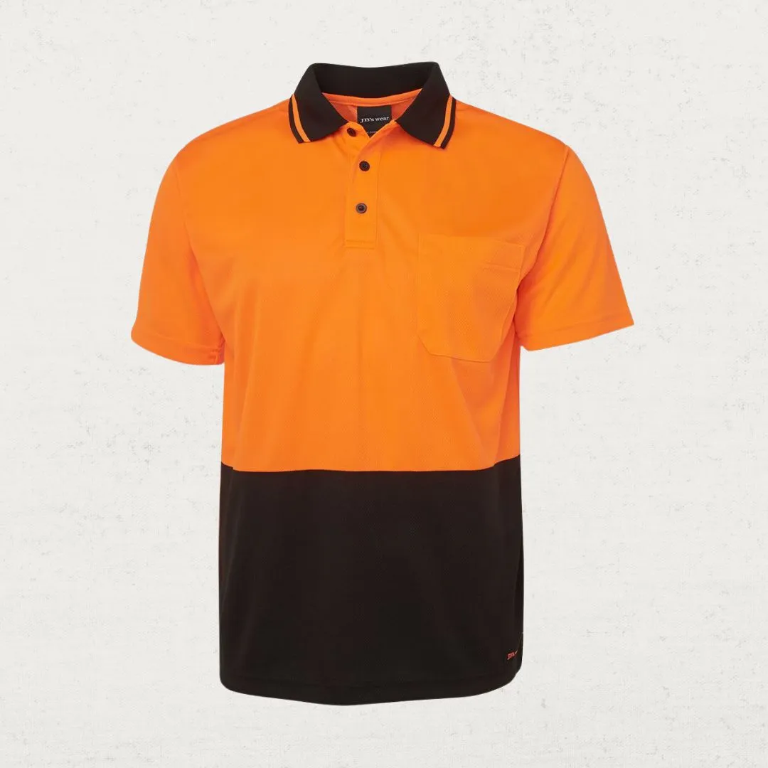 Hi Vis Non Cuff Traditional Polo