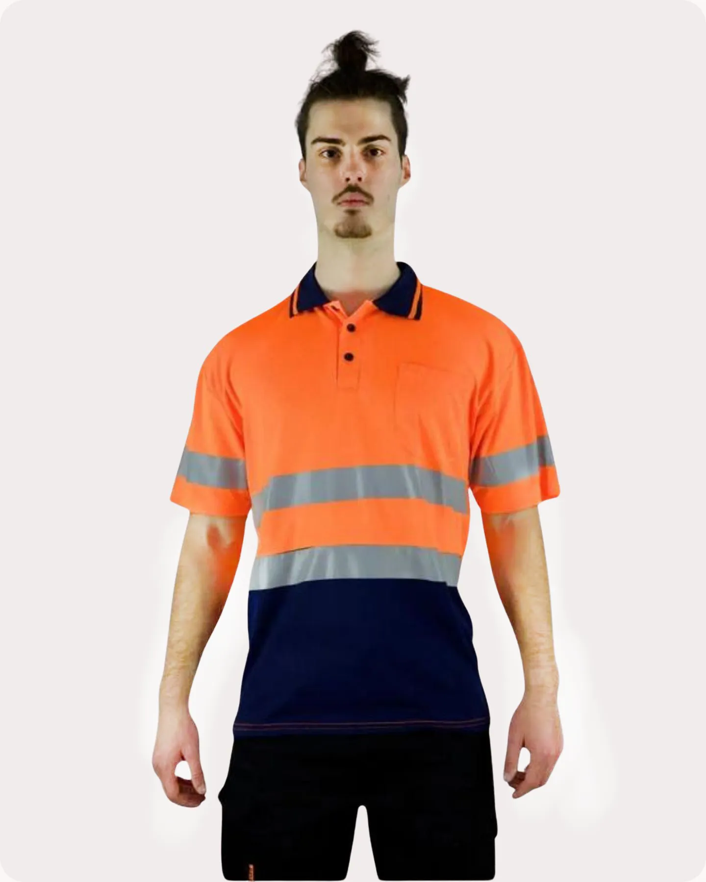 Hi Vis SS Taped Polo With Pocket 19OST