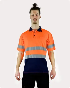 Hi Vis SS Taped Polo With Pocket 19OST