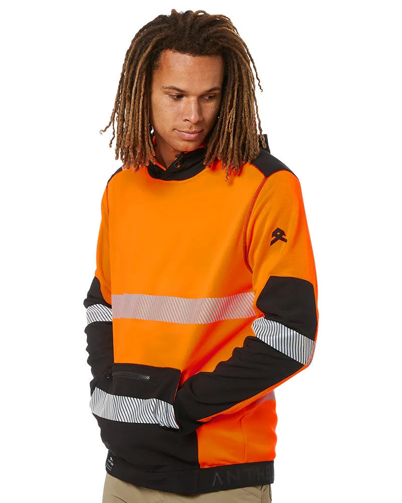 Hi Vis Taped Tech Hoodie - Orange