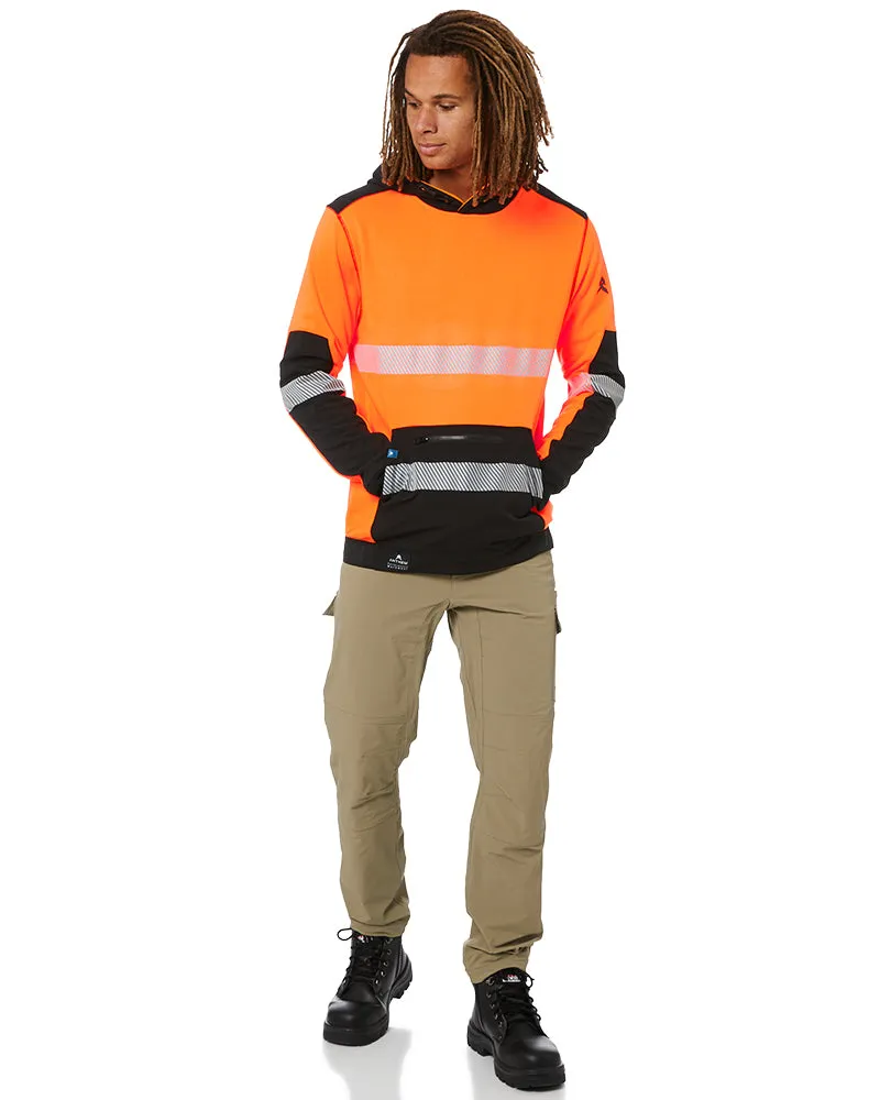 Hi Vis Taped Tech Hoodie - Orange