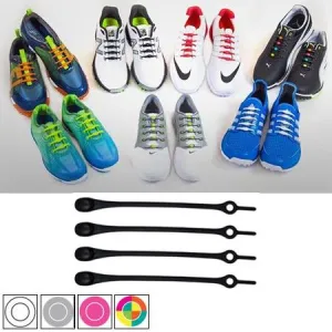 HICKIES Original No Tie Elastic Shoelace Unisex/One-size Fits Navy