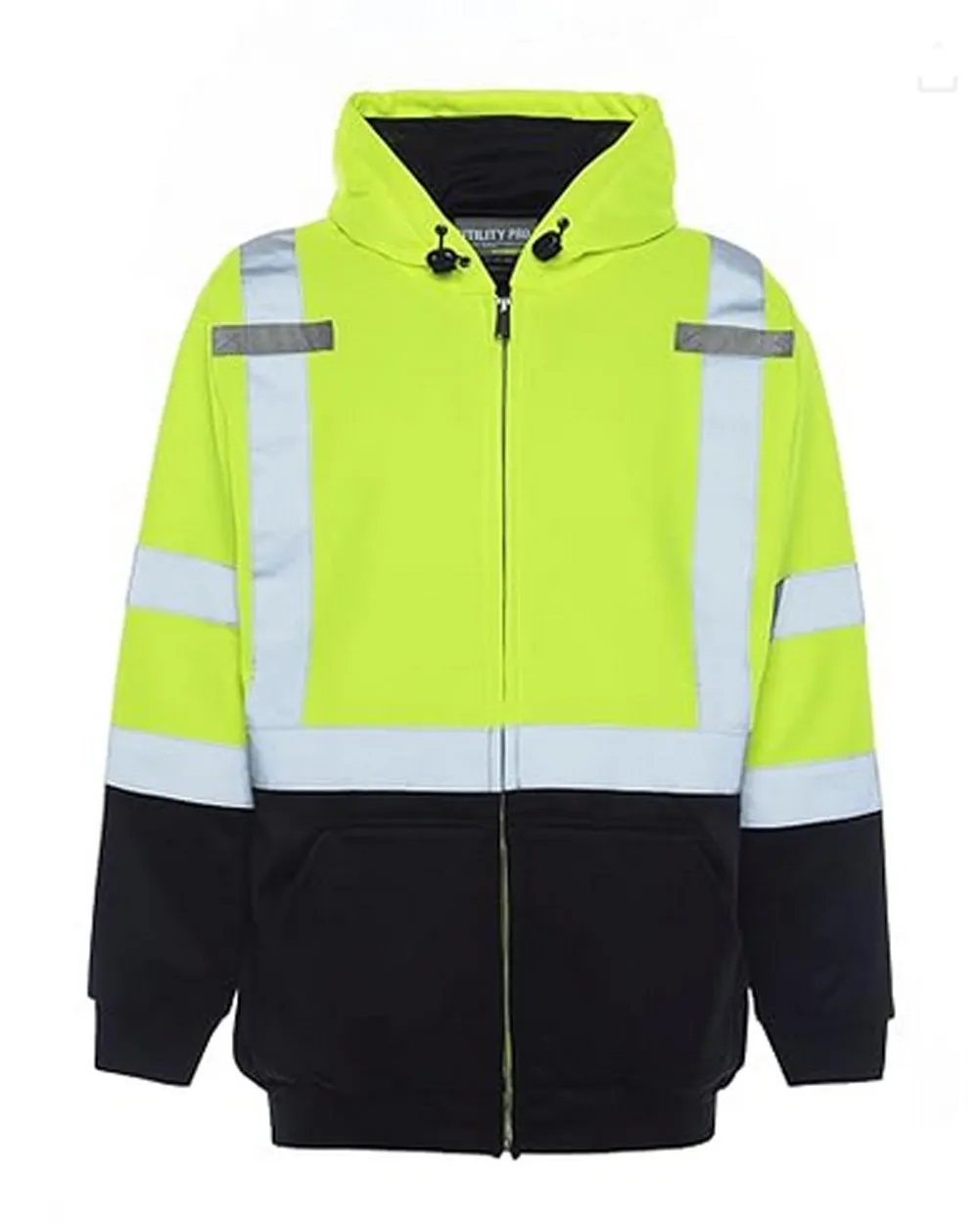 High-Vis Polyamide Hi-Vis Hooded Soft Shell Jacket - UHV425