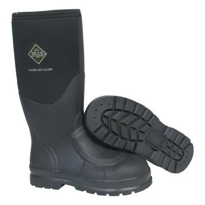Honeywell Chore Met Guard Boots, Size 8, Black, CHS-META-BLK-080