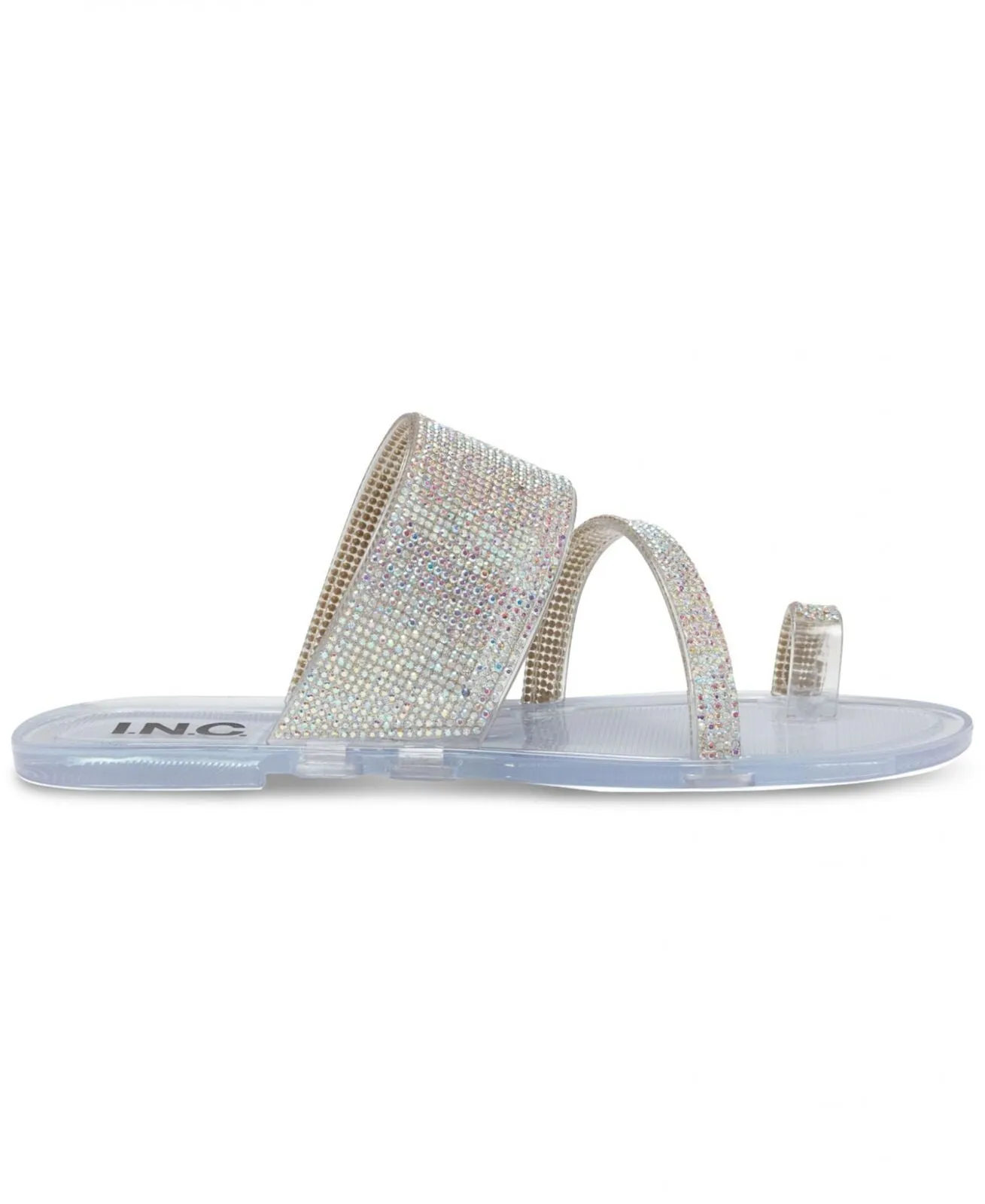 Inc International Concepts Women's Gianolo Jelly Sandals Crystal White 8M