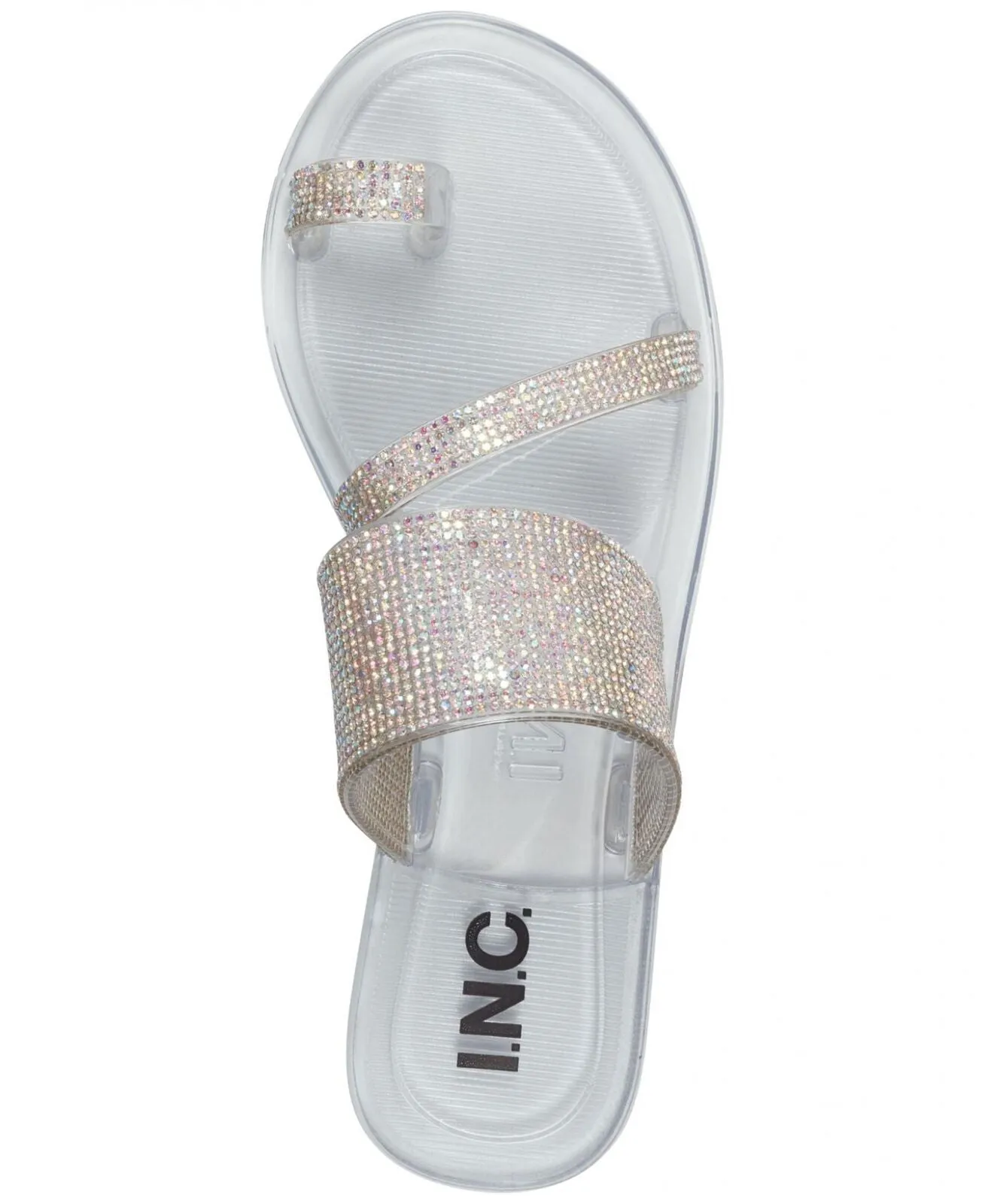 Inc International Concepts Women's Gianolo Jelly Sandals Crystal White 8M