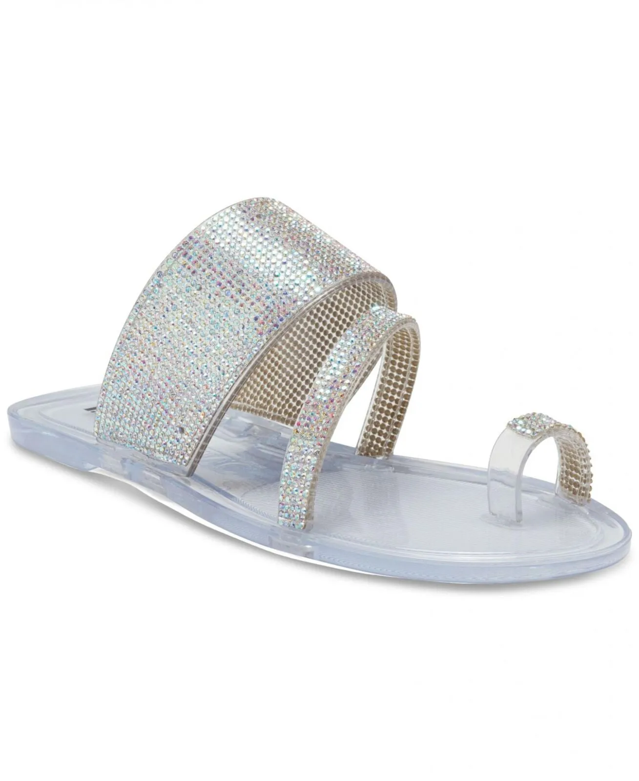 Inc International Concepts Women's Gianolo Jelly Sandals Crystal White 8M