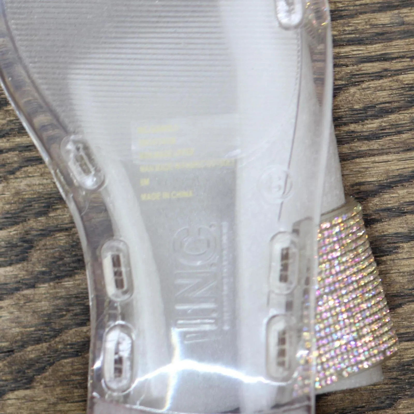 Inc International Concepts Women's Gianolo Jelly Sandals Crystal White 8M