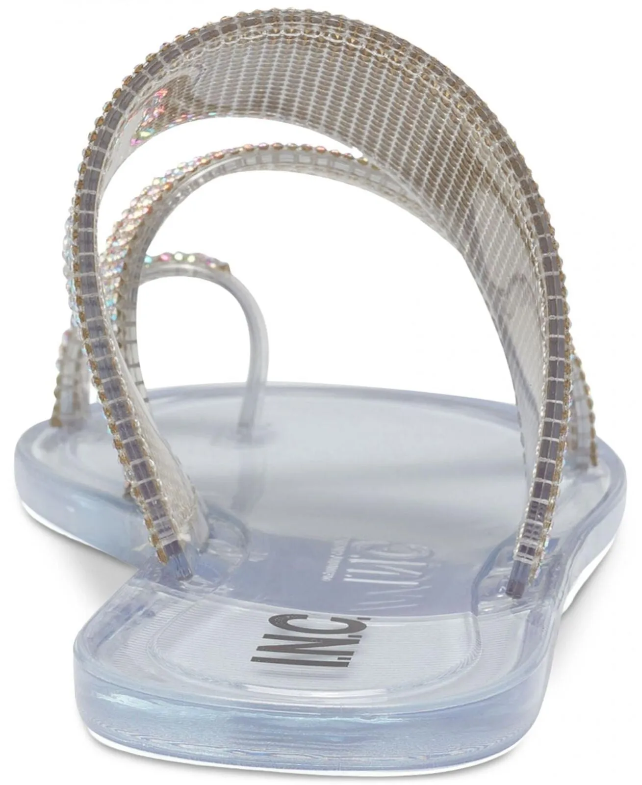 Inc International Concepts Women's Gianolo Jelly Sandals Crystal White 8M