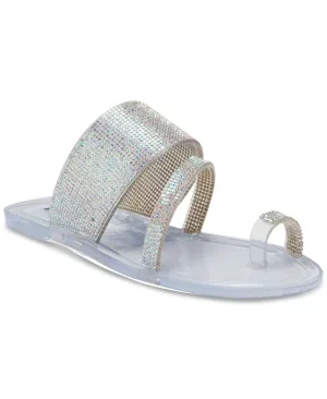 Inc International Concepts Women's Gianolo Jelly Sandals Crystal White 8M