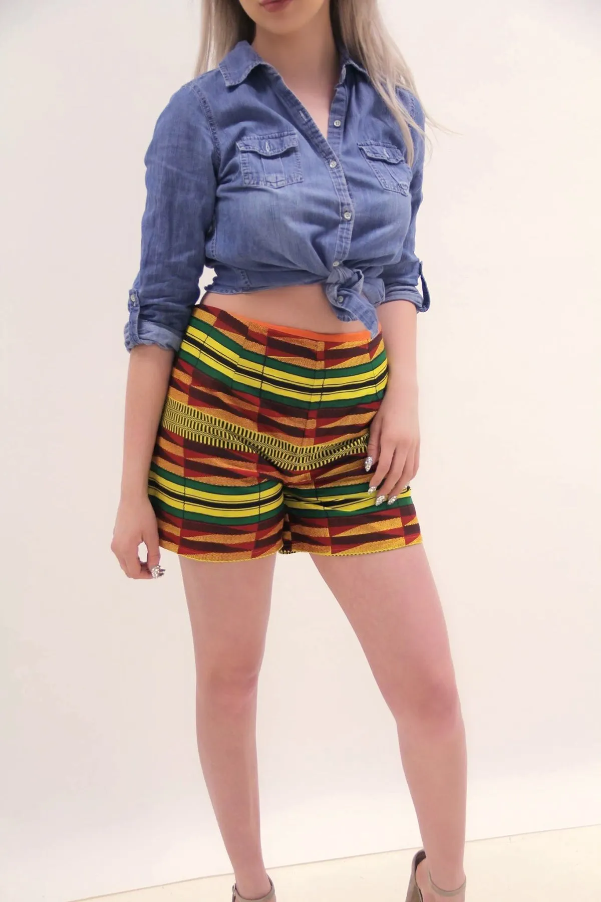 Island Liberty Stripe Shorts