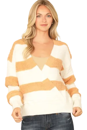 Ivory Camel Wrap Knitted Sweater - Pack of 6