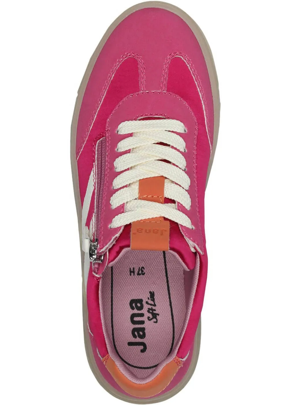 Jana Pia Vegan 70's Sneakers Fuchsia Pink
