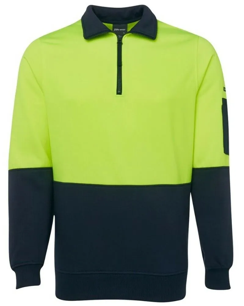 JBs Hi Vis 1/2 Zip Fleecy