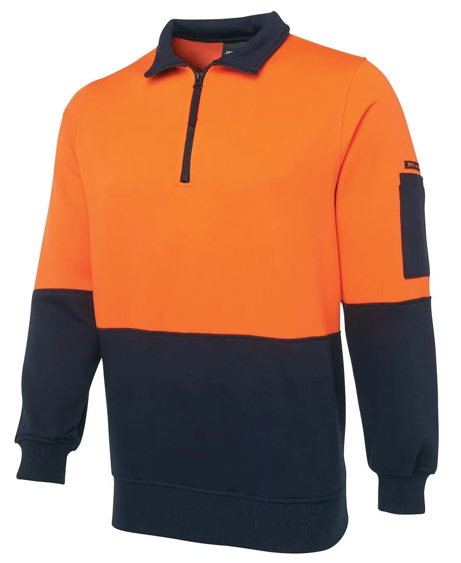 JBs Hi Vis 1/2 Zip Fleecy
