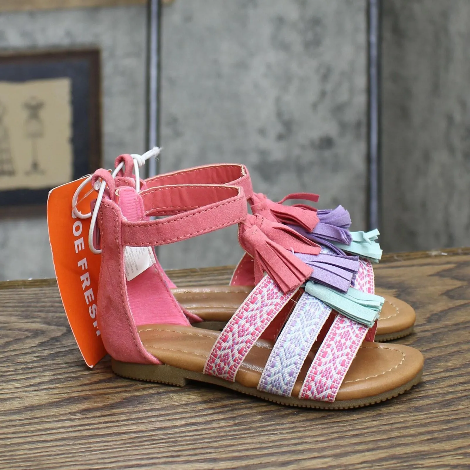 Joe Fresh Girl's Givelda Gladiator Sandals With Tassels