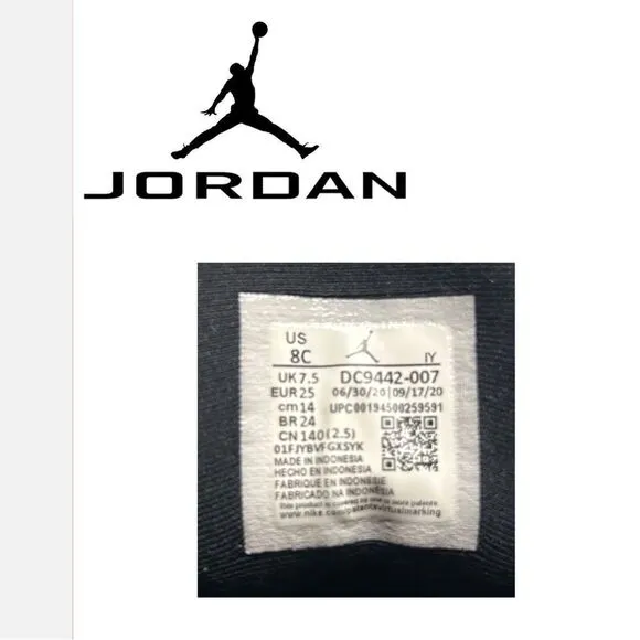 Jordan Retro‎ 13 Gold Glitter and Black Sneakers - Size 8C