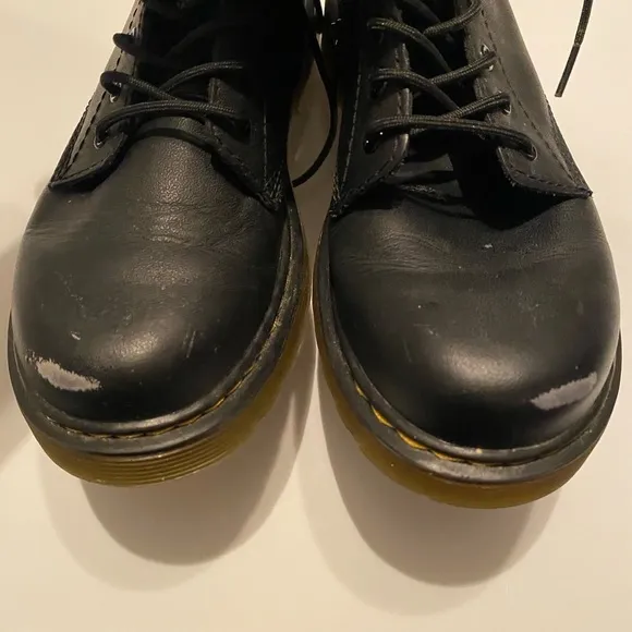 JUNIOR 1460 SOFTY T LEATHER LACE UP BOOTS Size 3