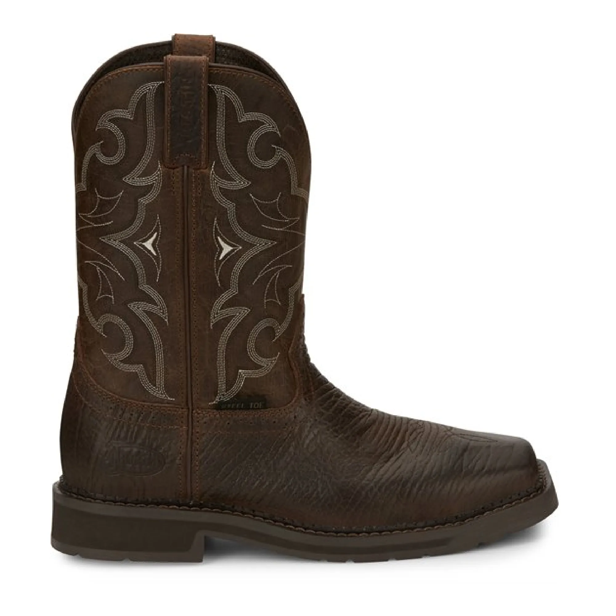 Justin Boots Amarillo Steel Toe | Style  SE 4313 Color Aged Brown