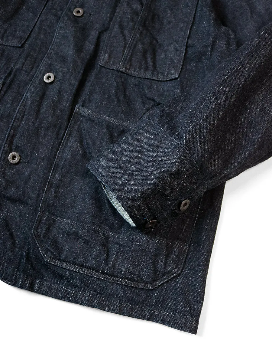 Kapital 12oz Denim Cactus Coverall (Black Thread Ver.) - Indigo