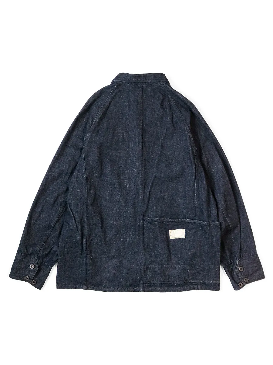 Kapital 12oz Denim Cactus Coverall (Black Thread Ver.) - Indigo