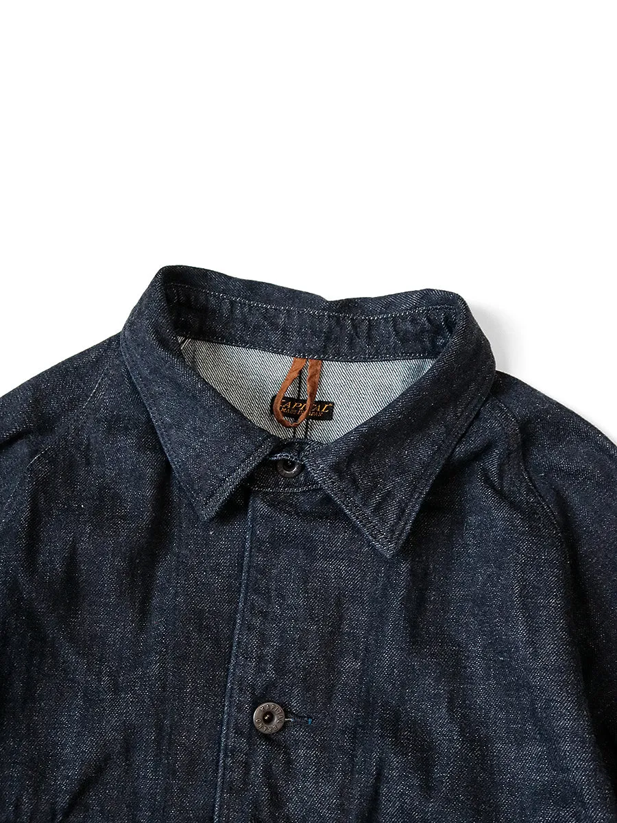 Kapital 12oz Denim Cactus Coverall (Black Thread Ver.) - Indigo
