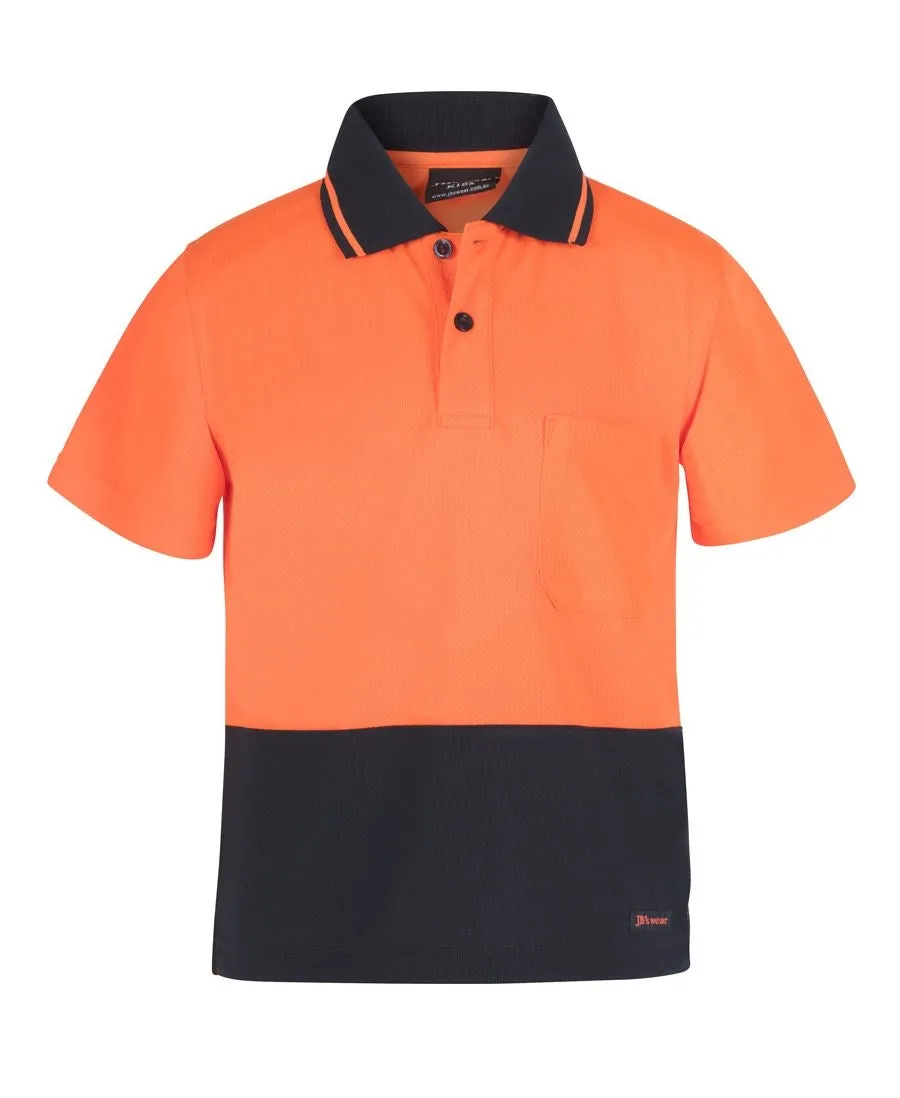 KIDS HI VIS TRADITIONAL POLO   6HVNC