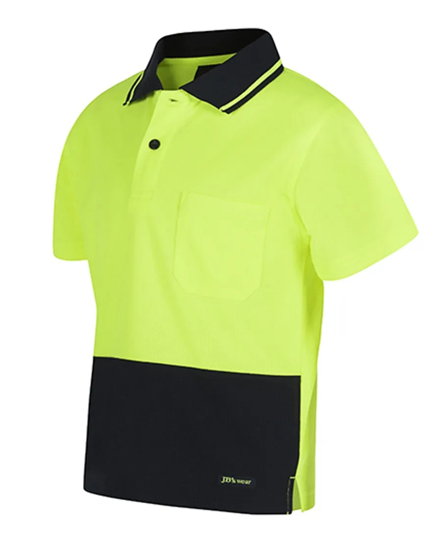 KIDS HI VIS TRADITIONAL POLO   6HVNC