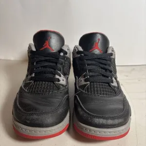 Kids Nike Air Jordan 4 Retro PS Bred Reimagined Sneakers 11.5C - BQ7669 006