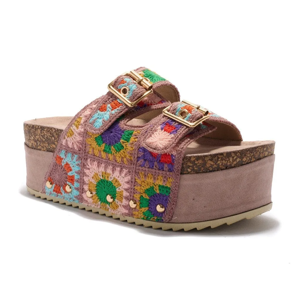 KIOWA Pink Multi Crochet