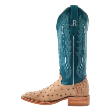 LADIES SAND FULL QUILL OSTRICH R WATSON BOOTS