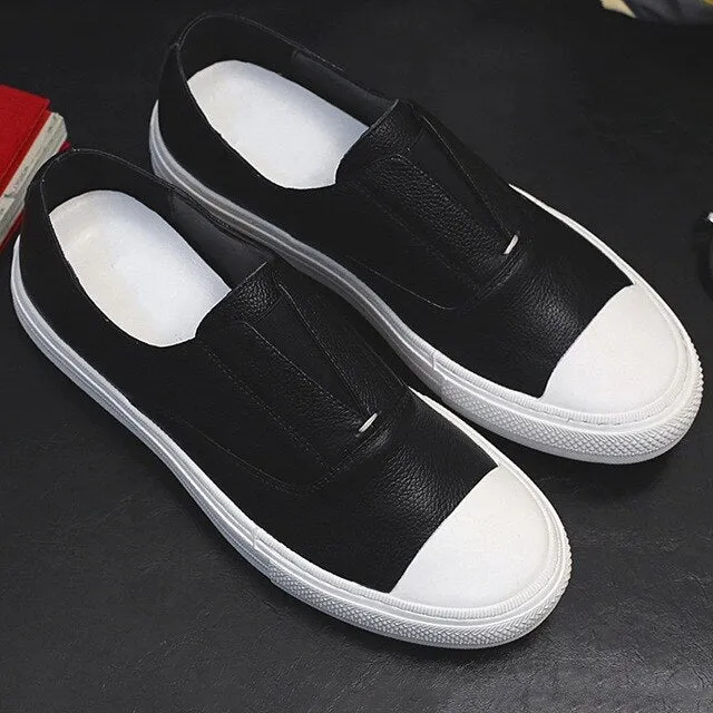 Leisure Lazy Shoes for men Flat heel Slip on Male Loafers