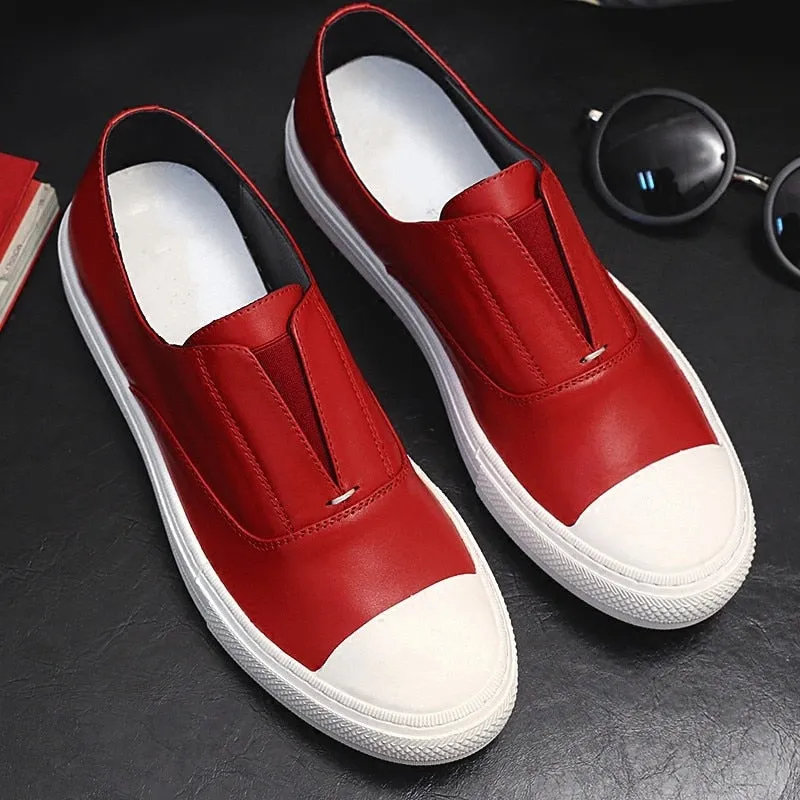 Leisure Lazy Shoes for men Flat heel Slip on Male Loafers
