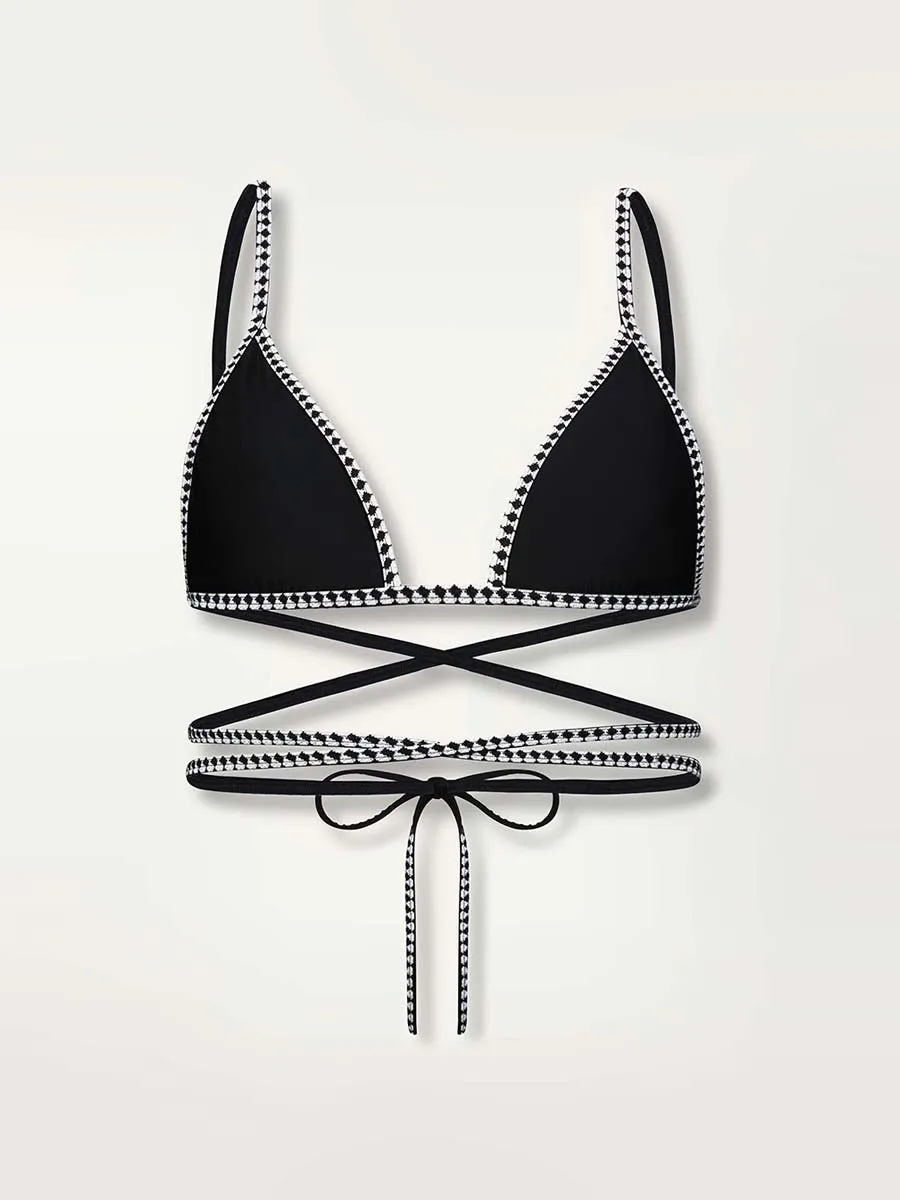Lena Wrap Triangle Top