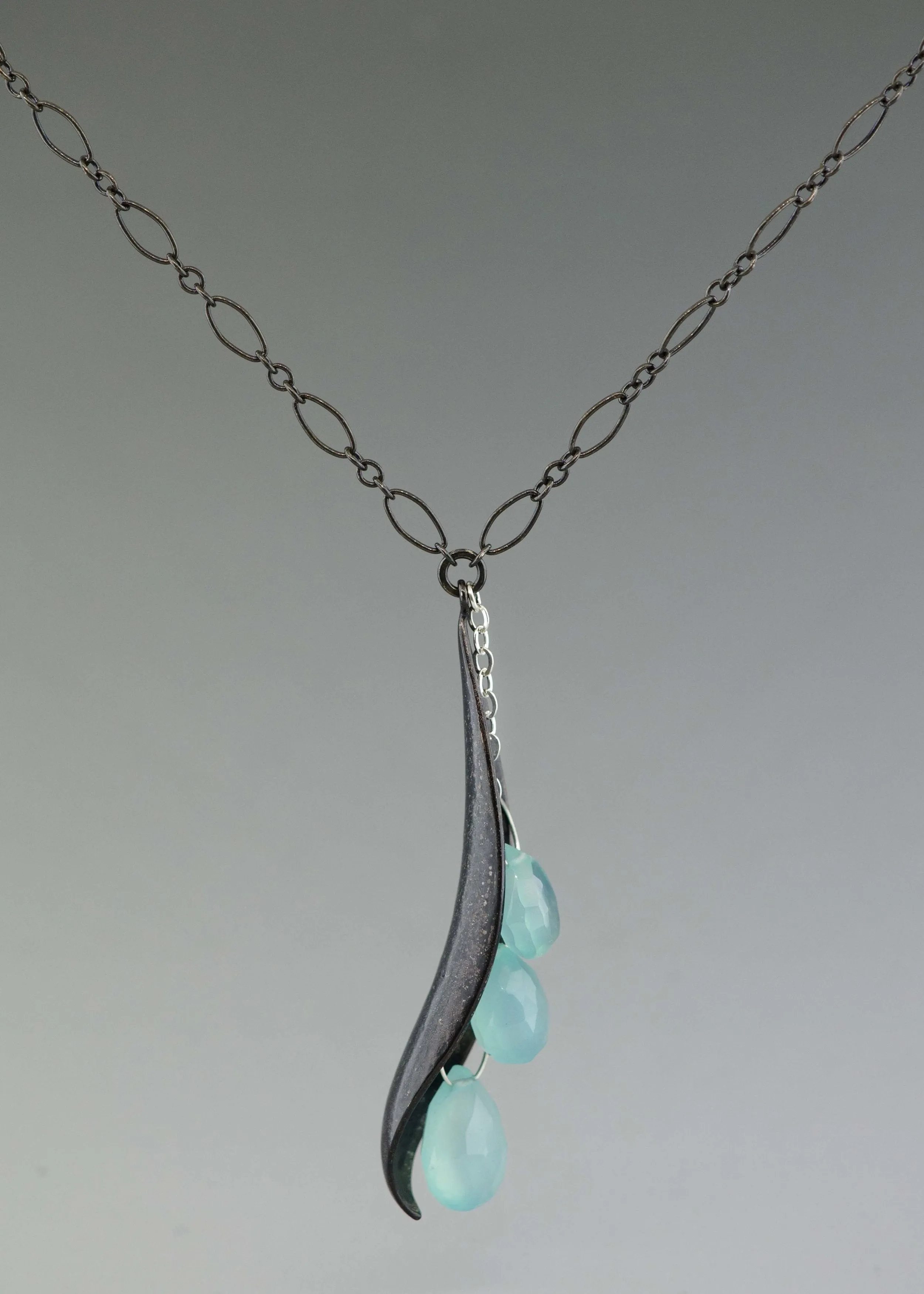 Life Power Gemstone Drop Necklace
