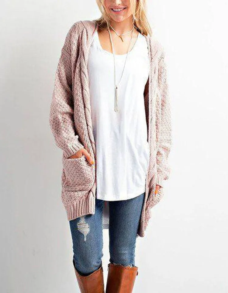 Long Pocket Knitted Cardigan