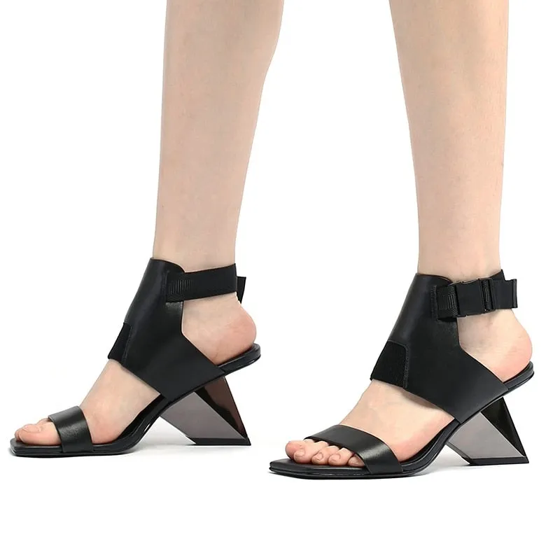 Louisa Color Patchwork Gladiator Sandals - 4 Colors