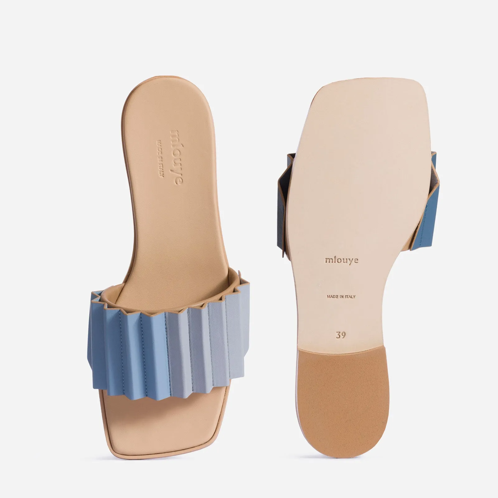 Louise Slide Sandal - Denim