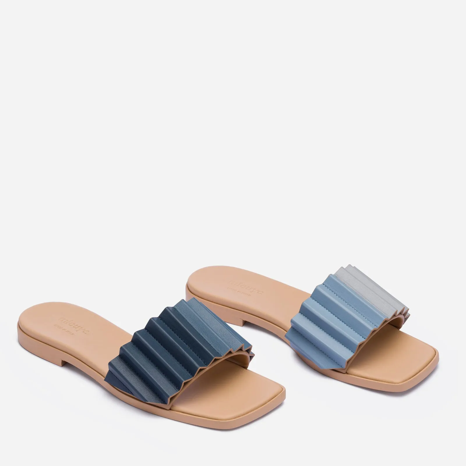 Louise Slide Sandal - Denim