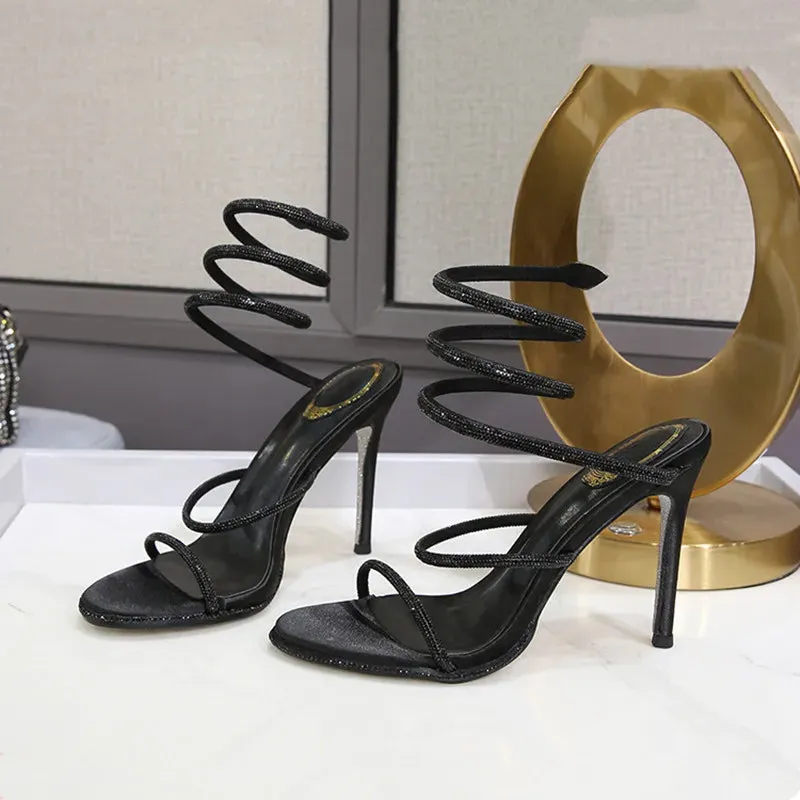 Luxury Crystal Gladiator Sandals