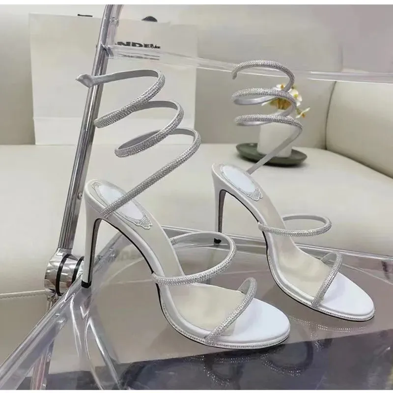 Luxury Crystal Gladiator Sandals