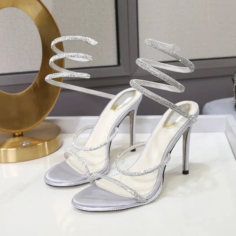 Luxury Crystal Gladiator Sandals