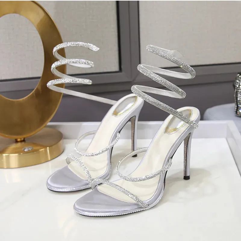 Luxury Crystal Gladiator Sandals