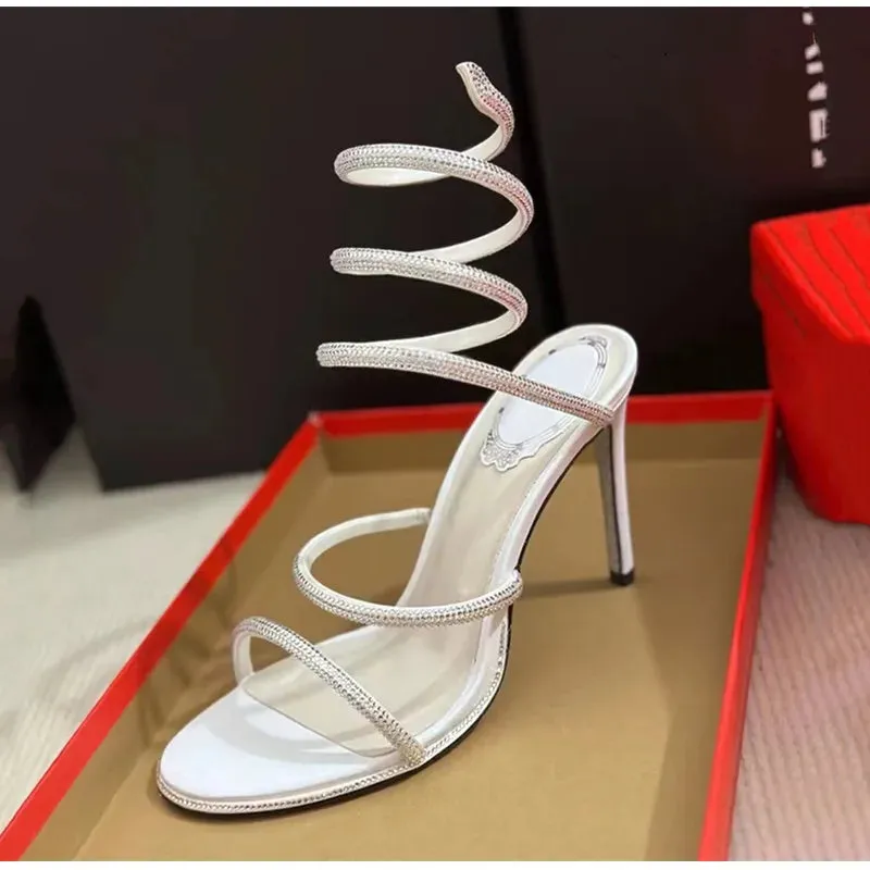 Luxury Crystal Gladiator Sandals