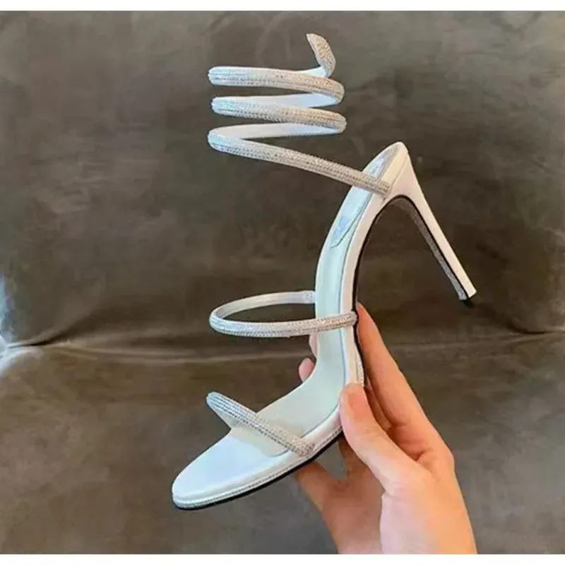 Luxury Crystal Gladiator Sandals
