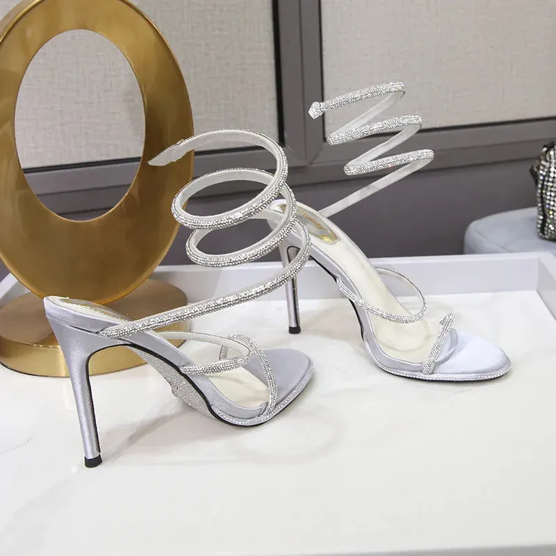 Luxury Crystal Gladiator Sandals